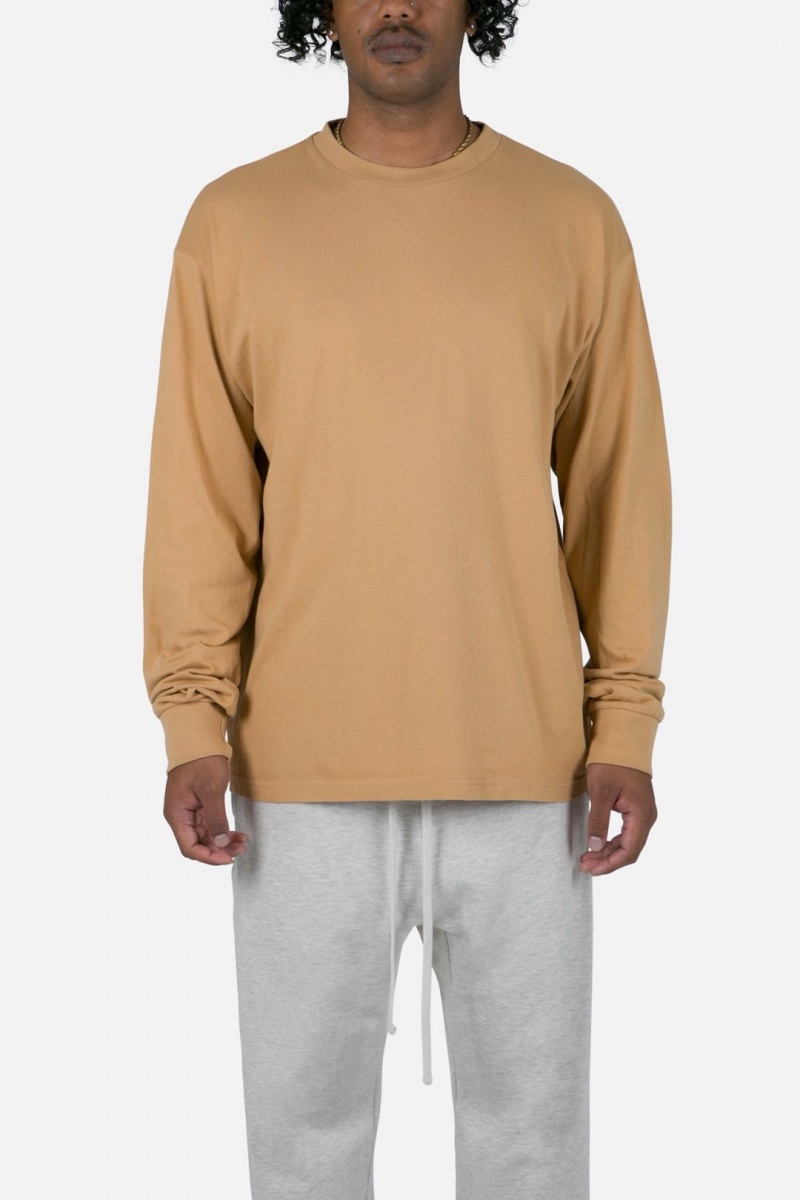 Mnml Every Day II L/S Tee Long Sleeve Tees Khaki | MO19-S9AE