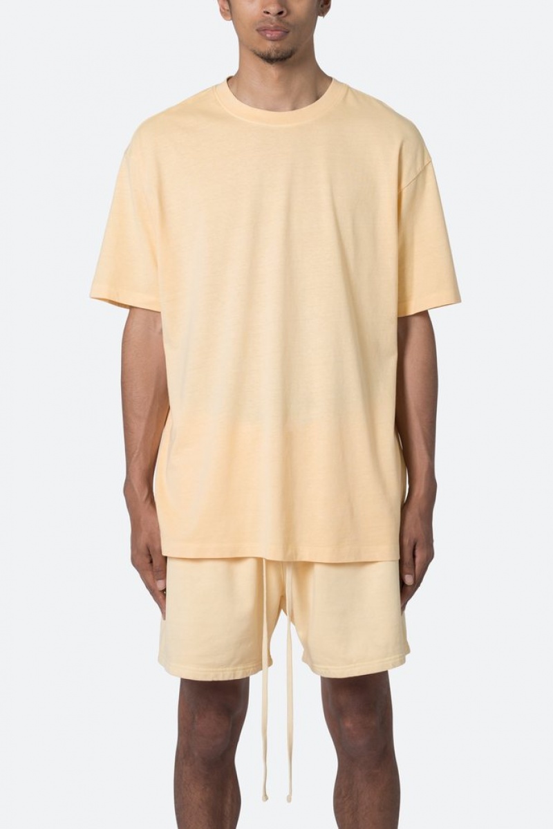 Mnml Every Day II Tee Tees Light Yellow | SJ77-K9NK