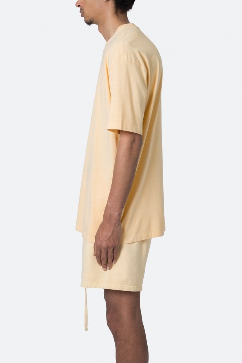 Mnml Every Day II Tee Tees Light Yellow | SJ77-K9NK