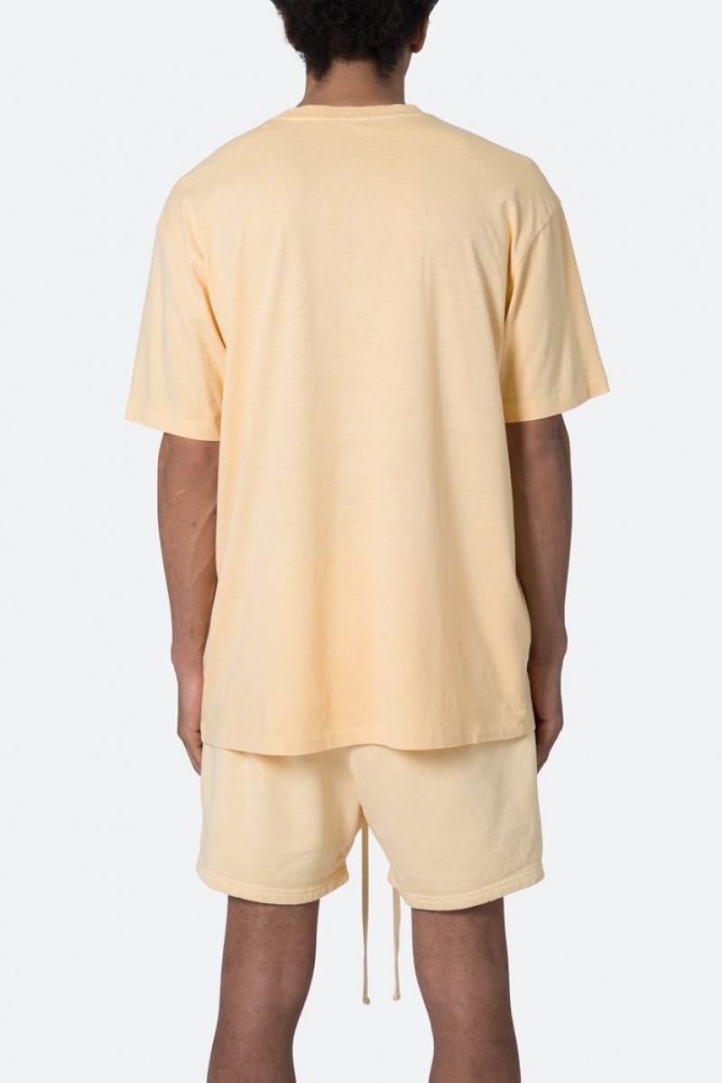 Mnml Every Day II Tee Tees Light Yellow | SJ77-K9NK