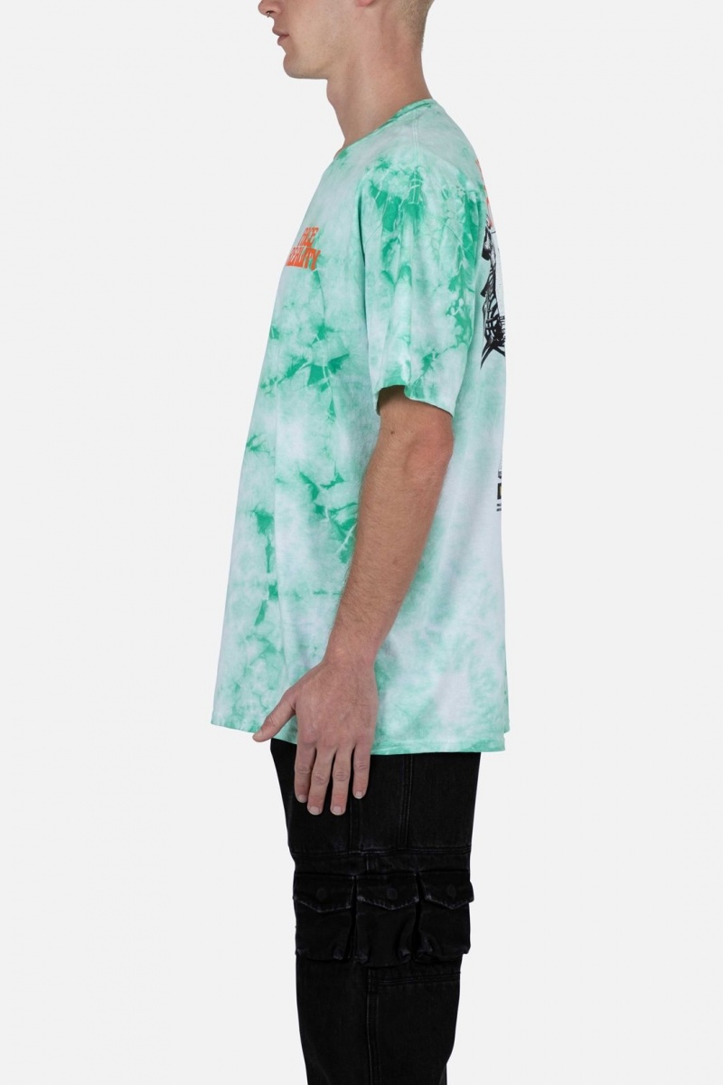 Mnml Face Reality Tee Tanks Green/White | UR75-N6AE