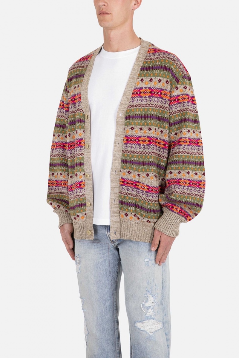 Mnml Fair Isle Cardigan Sweatshirts Multi | FQ33-O4GD