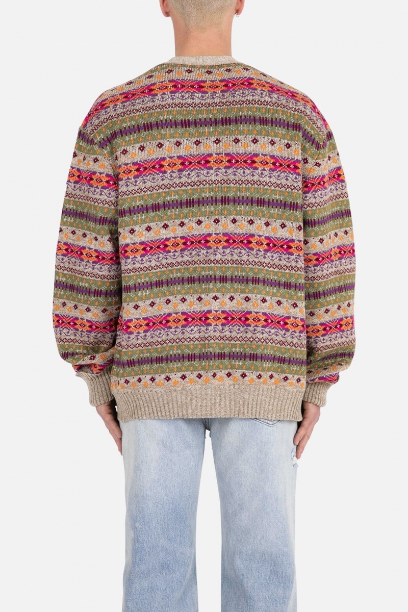 Mnml Fair Isle Cardigan Sweatshirts Multi | FQ33-O4GD