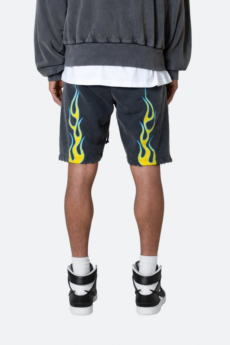 Mnml Flame Shorts Shorts Black | BI85-F5HP