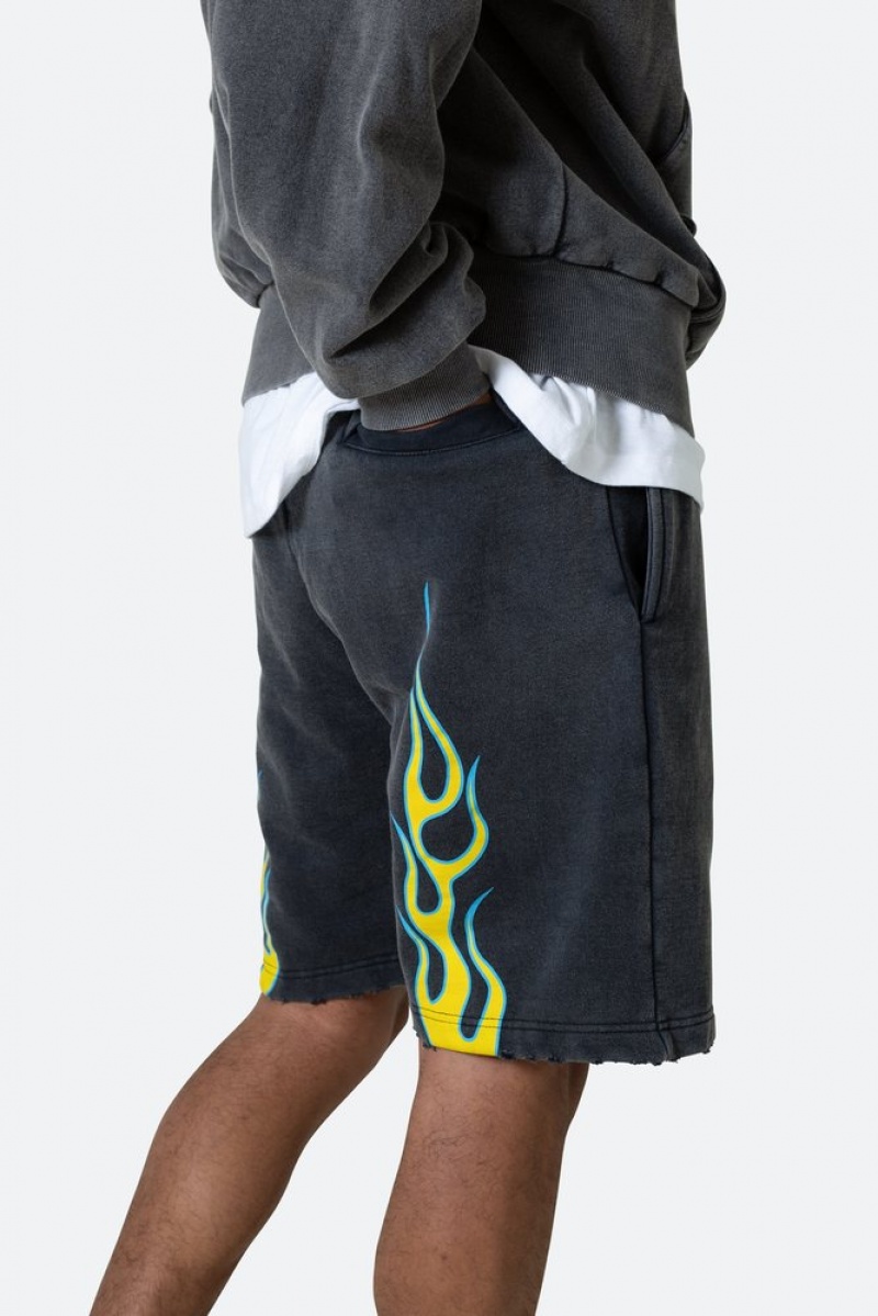 Mnml Flame Shorts Shorts Black | BI85-F5HP