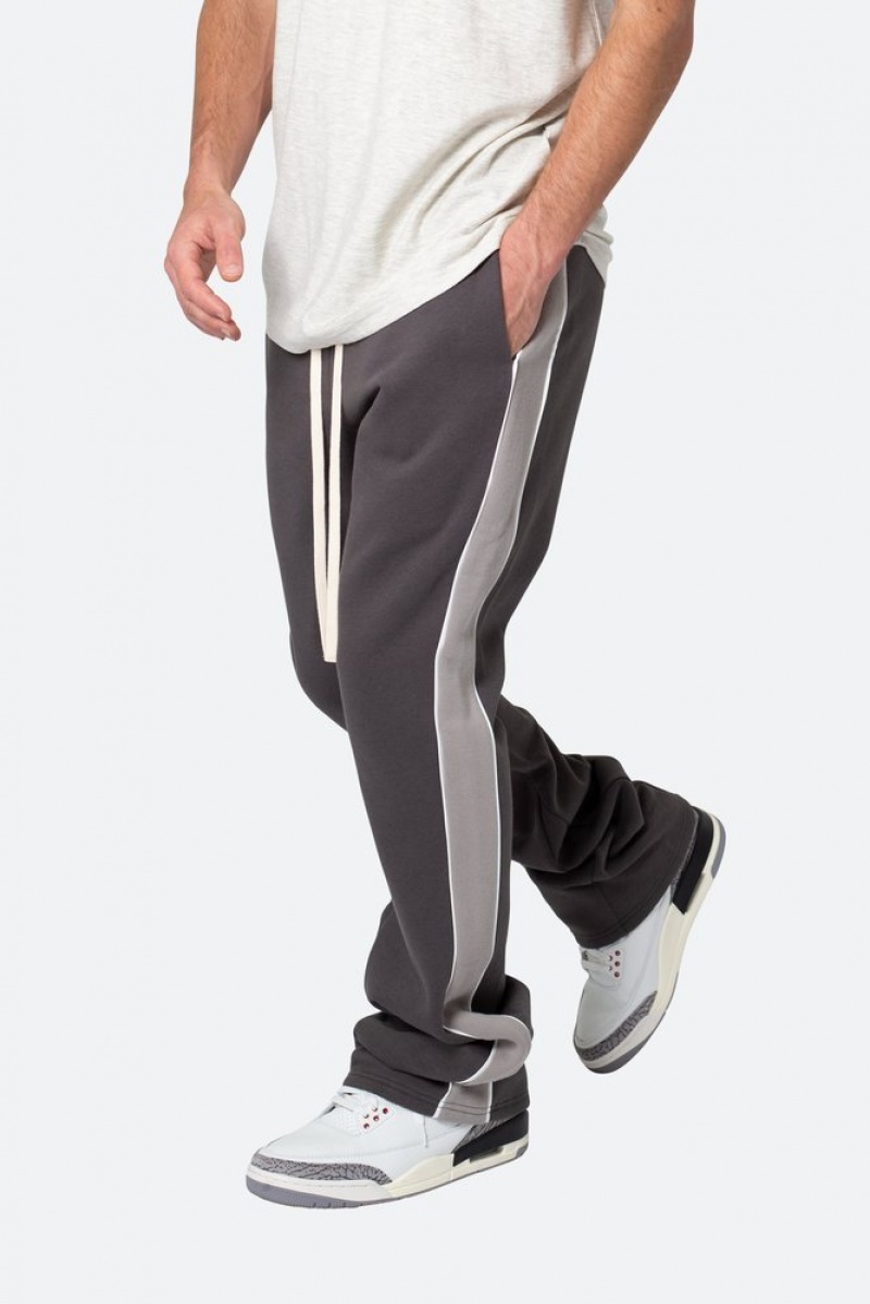 Mnml Flared Panel Track Pants Sweatpants Grey | ES04-R6CO