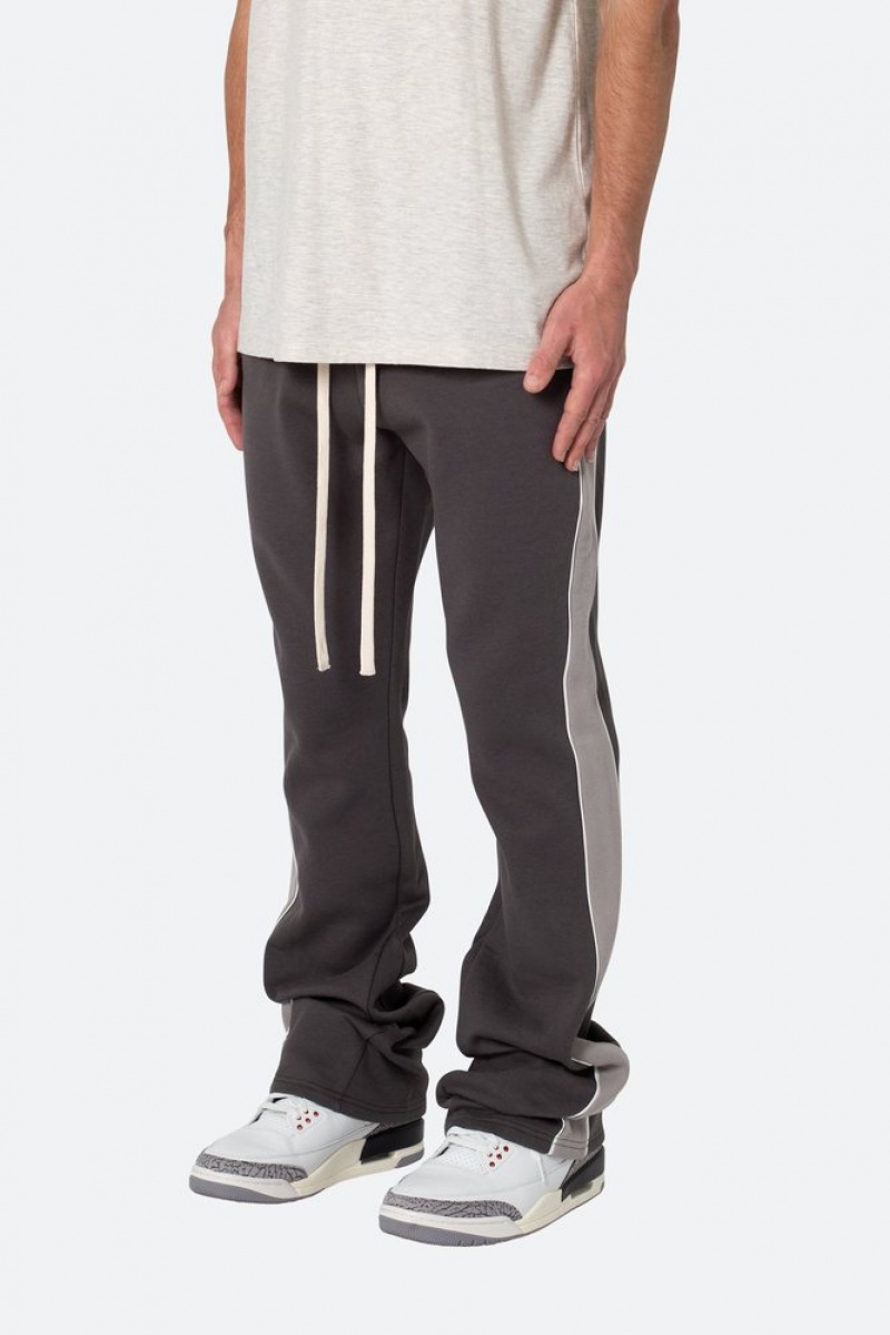 Mnml Flared Panel Track Pants Sweatpants Grey | ES04-R6CO