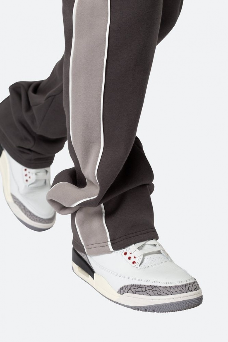 Mnml Flared Panel Track Pants Sweatpants Grey | ES04-R6CO