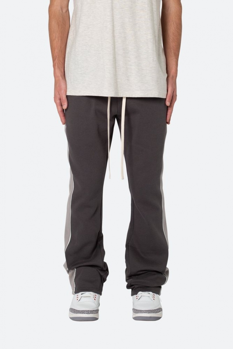 Mnml Flared Panel Track Pants Sweatpants Grey | ES04-R6CO