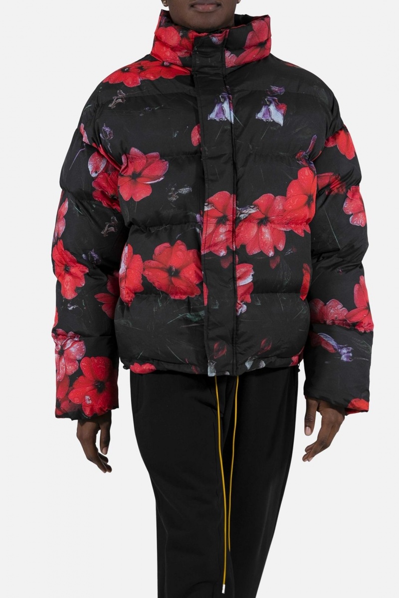 Mnml Floral Puffer Jacket Jackets Multi | CI40-O4YI