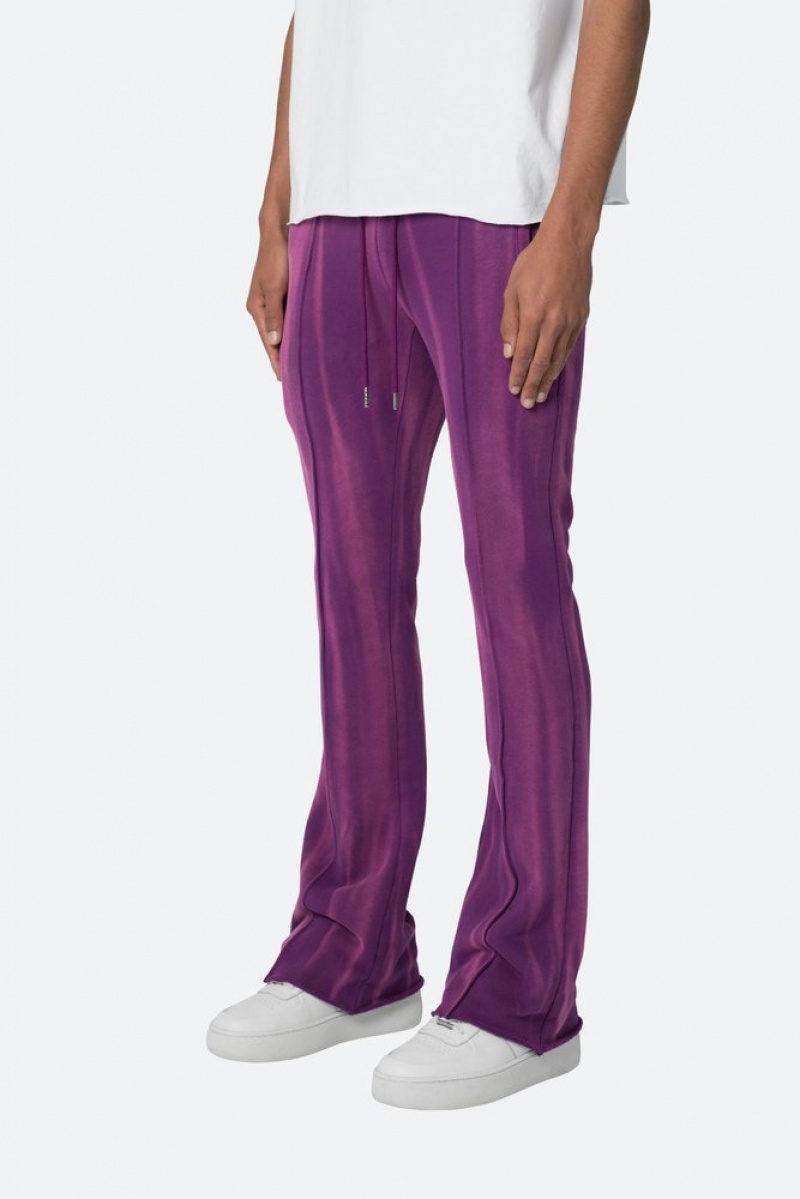 Mnml French Terry Flare Sweatpants Sweatpants Purple | MH15-B6DS