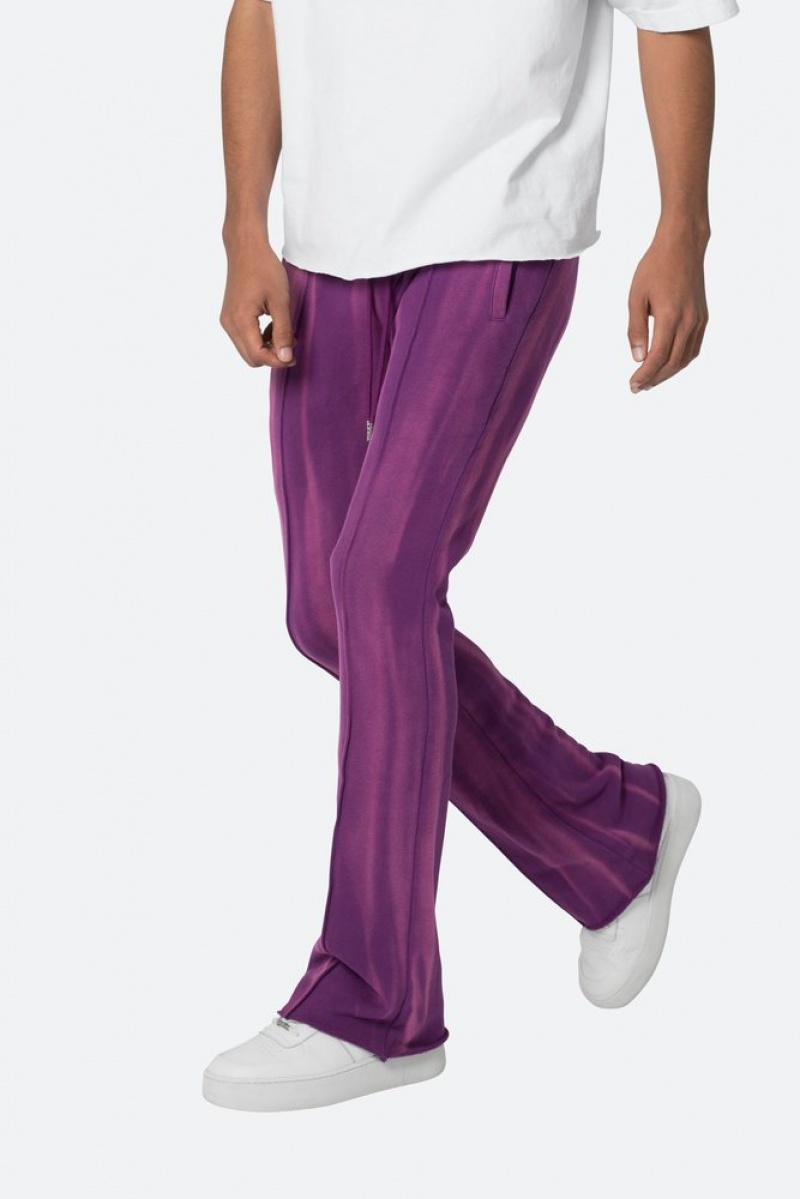 Mnml French Terry Flare Sweatpants Sweatpants Purple | MH15-B6DS