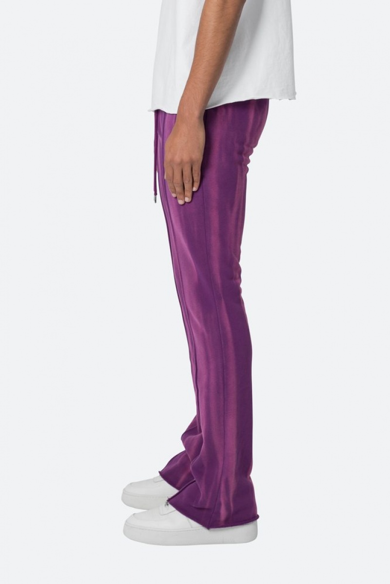 Mnml French Terry Flare Sweatpants Sweatpants Purple | MH15-B6DS