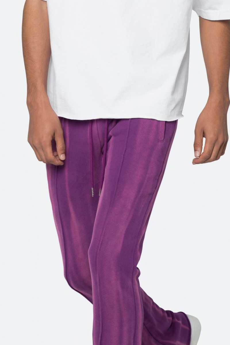 Mnml French Terry Flare Sweatpants Sweatpants Purple | MH15-B6DS