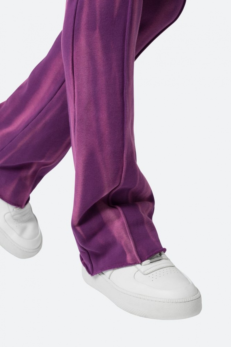 Mnml French Terry Flare Sweatpants Sweatpants Purple | MH15-B6DS