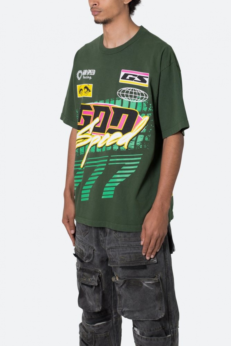 Mnml God Speed Tee Tees Green | WG46-R9LK