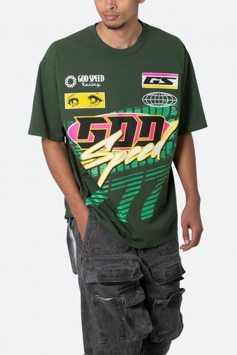 Mnml God Speed Tee Tees Green | WG46-R9LK