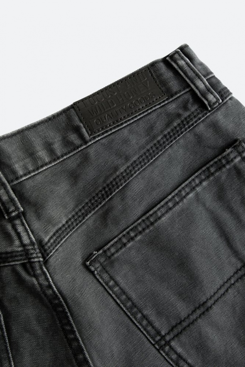 Mnml Good Carpenter Pants Pants & Chinos Vintage Black | VE62-L6IQ