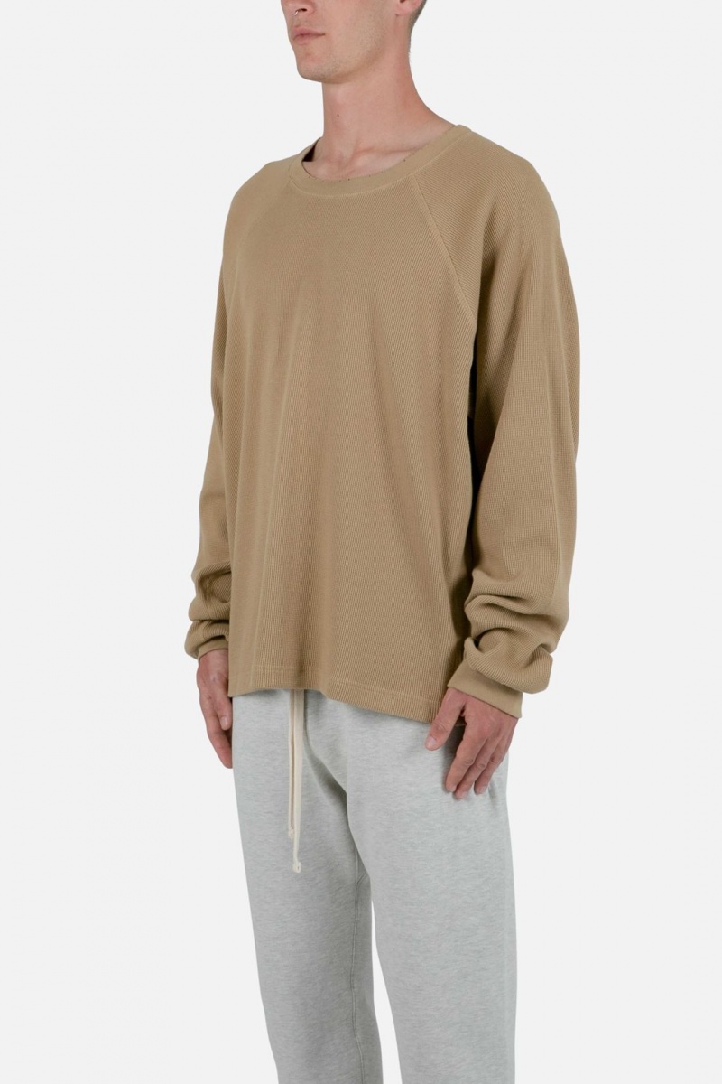 Mnml Heavy Thermal L/S Tee Long Sleeve Tees BROWN | GC82-L4AV