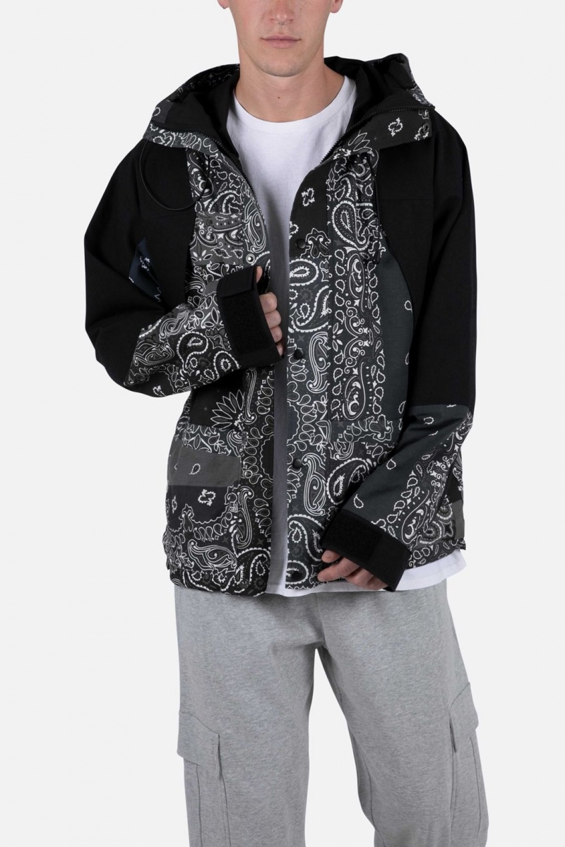 Mnml Hooded Bandana Jacket Jackets Black | IT07-N8RU