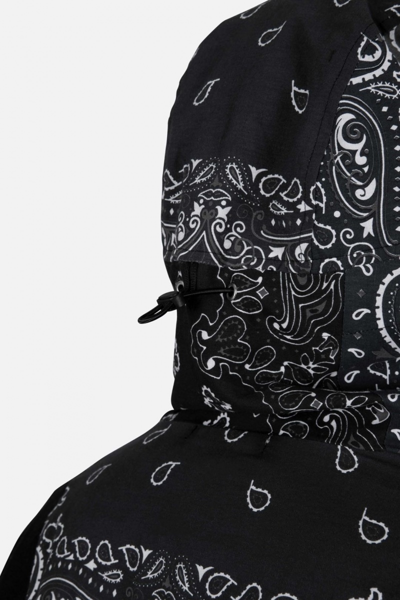 Mnml Hooded Bandana Jacket Jackets Black | IT07-N8RU