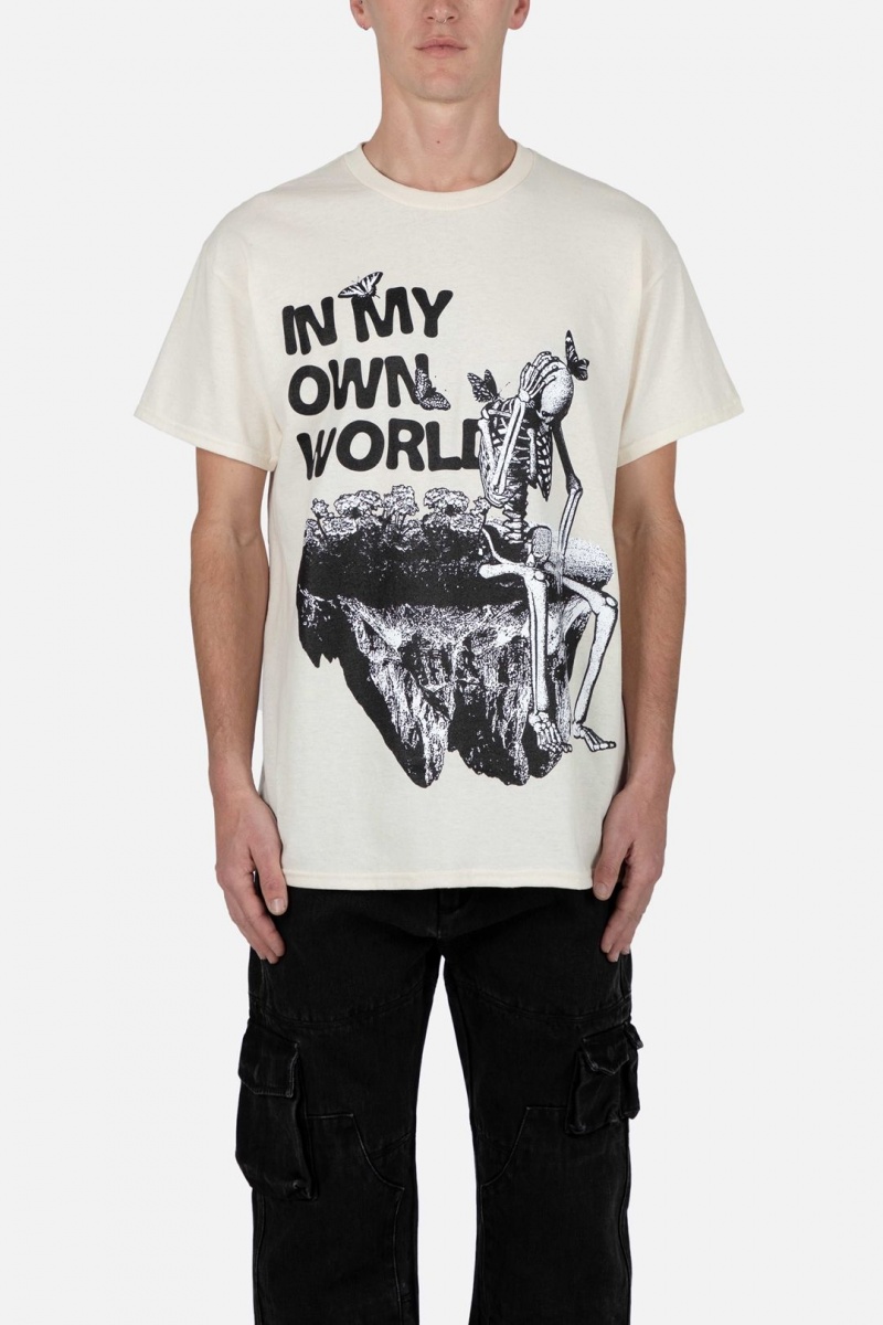 Mnml In My Own World Tee Tanks Natural | KK13-D8TL