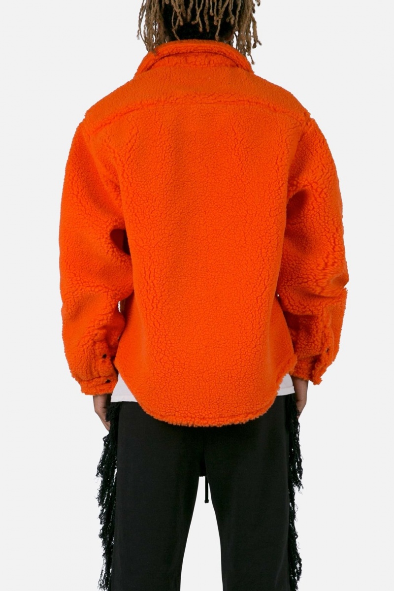 Mnml Jewel Sherpa Jacket Jackets Orange | KA07-K4ZI