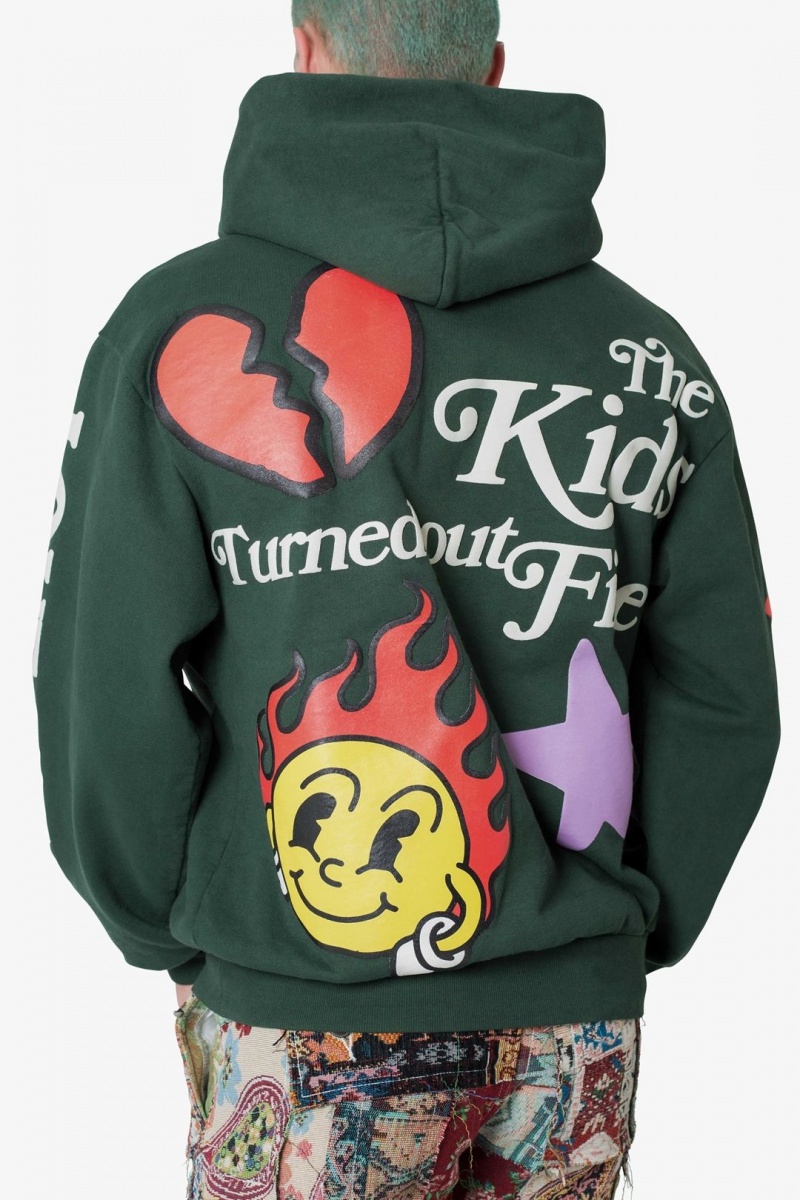 Mnml Kids Hoodie Hoodie Green | QS43-C3RR