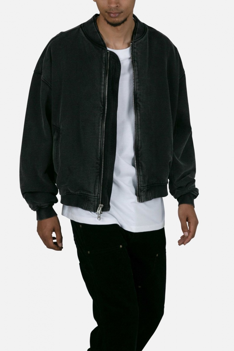 Mnml Layered Bomber Jacket Jackets Black | ZF88-S7OU