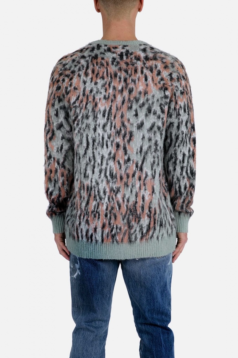 Mnml Leopard Cardigan Sweater Sweatshirts Multi | BW99-I8QC