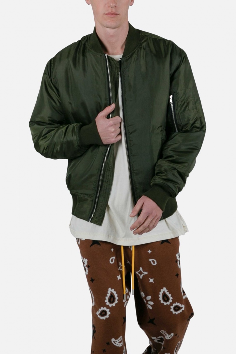 Mnml Lightweight Bomber Jacket Jackets Olive | KI89-M8DJ