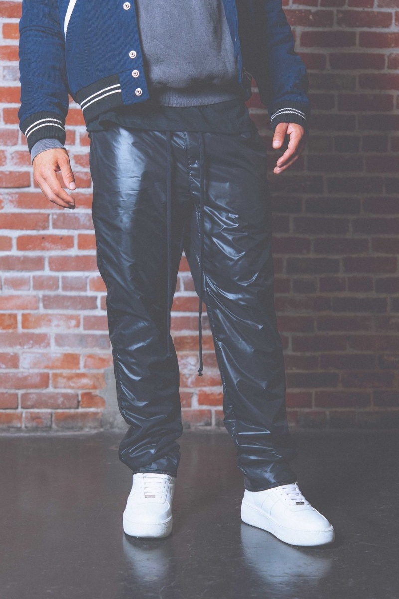 Mnml Lined Nylon Pants Pants & Chinos Black | LG59-G9EQ