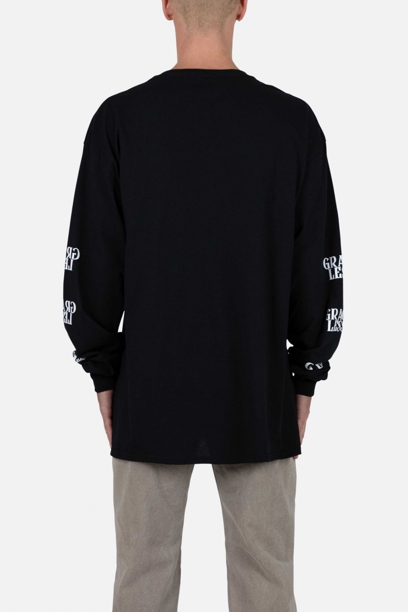 Mnml Lonely L/S Tee Tanks Black | TN01-M9OH