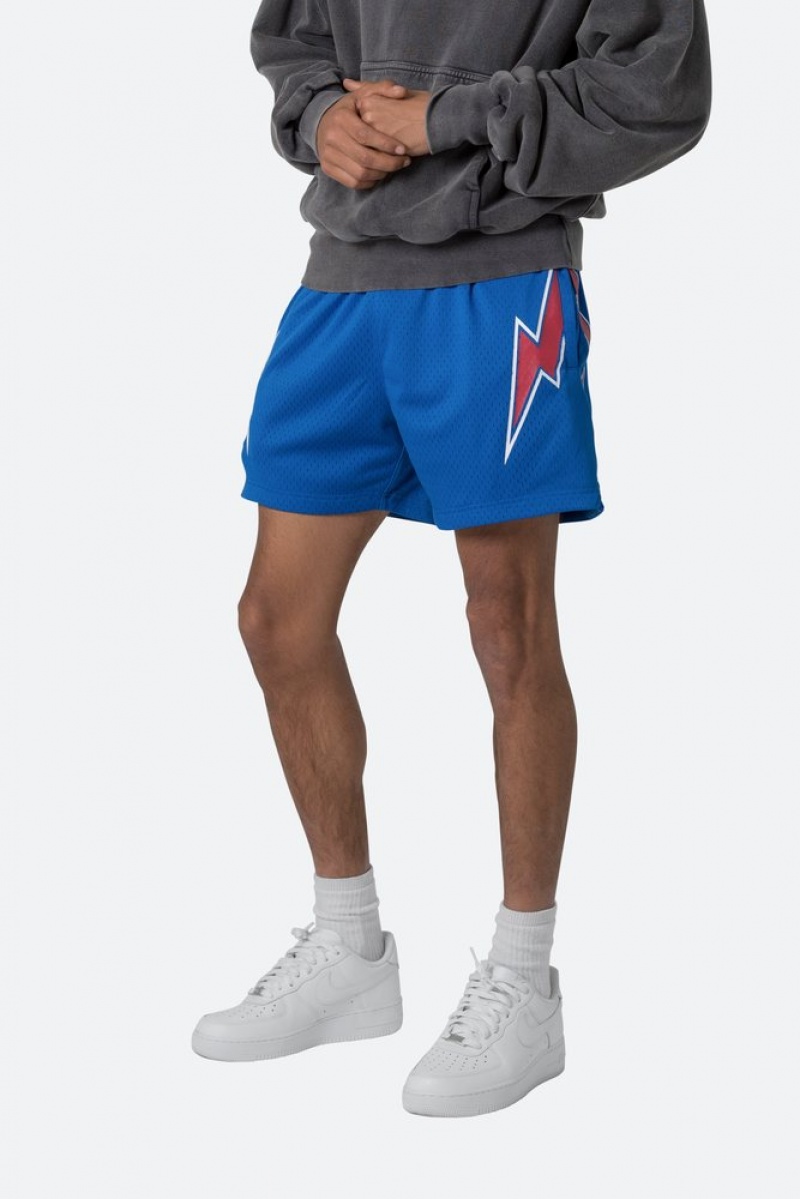 Mnml Mesh Basketball Shorts Shorts Blue/Red | AJ53-Q8OV