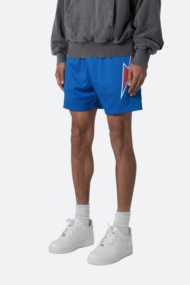 Mnml Mesh Basketball Shorts Shorts Blue/Red | AJ53-Q8OV