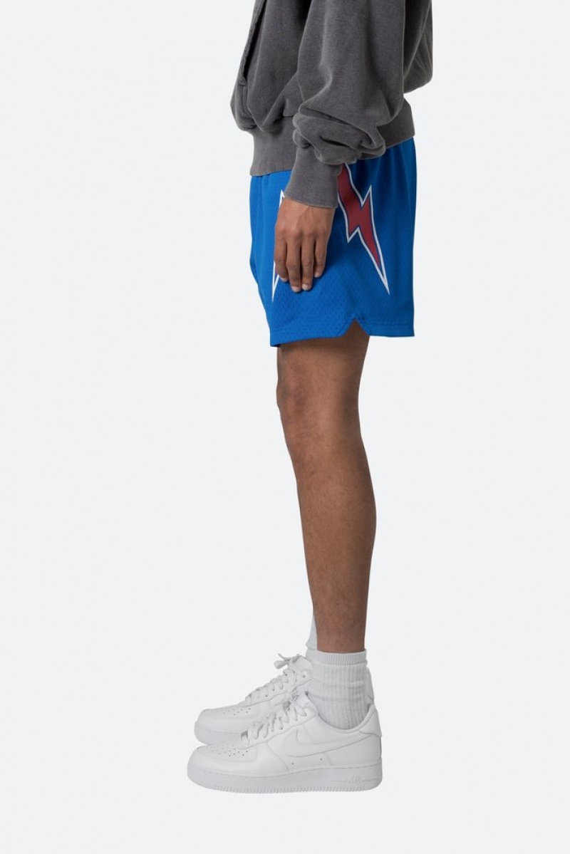 Mnml Mesh Basketball Shorts Shorts Blue/Red | AJ53-Q8OV