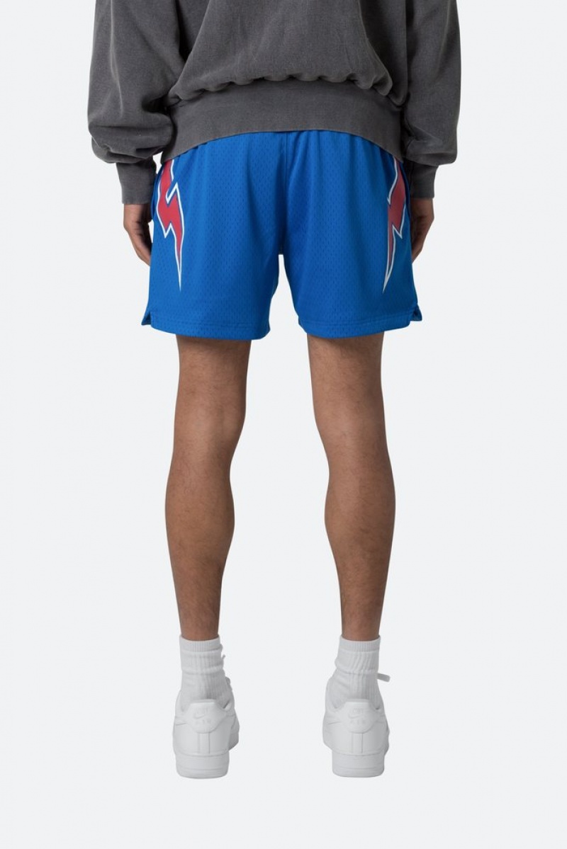 Mnml Mesh Basketball Shorts Shorts Blue/Red | AJ53-Q8OV