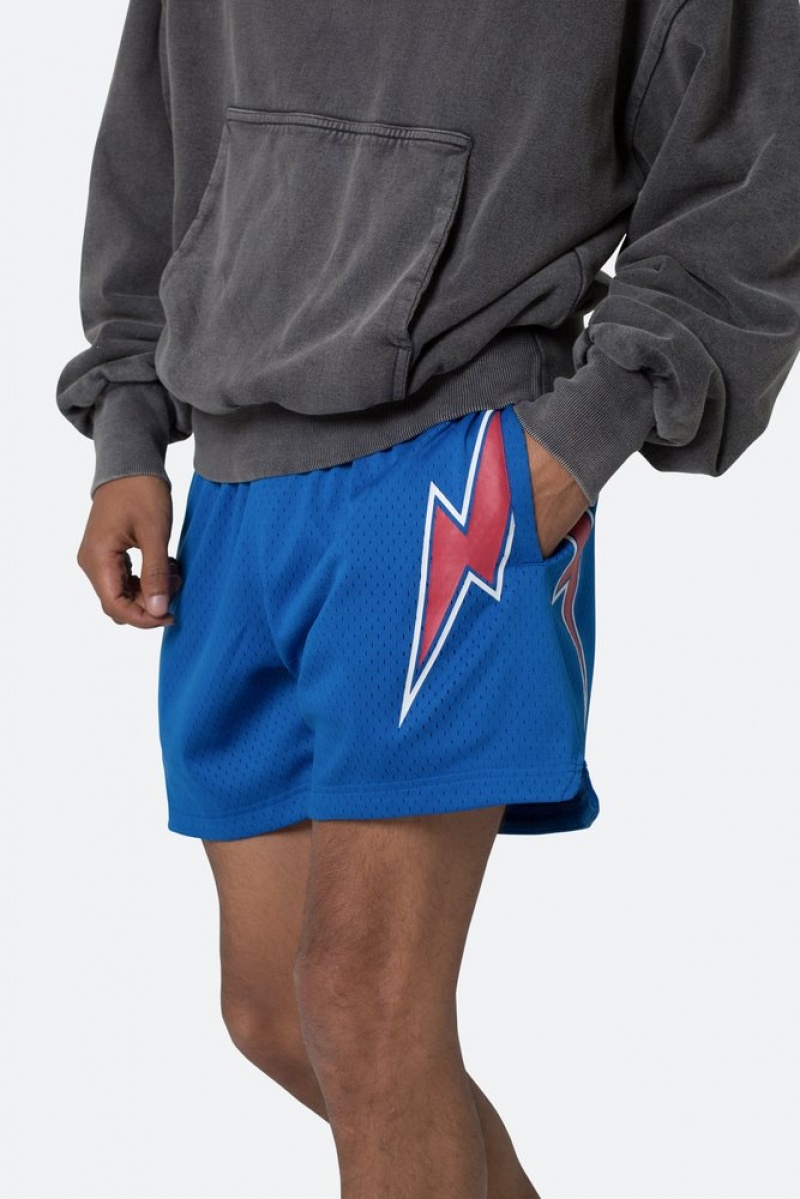 Mnml Mesh Basketball Shorts Shorts Blue/Red | AJ53-Q8OV