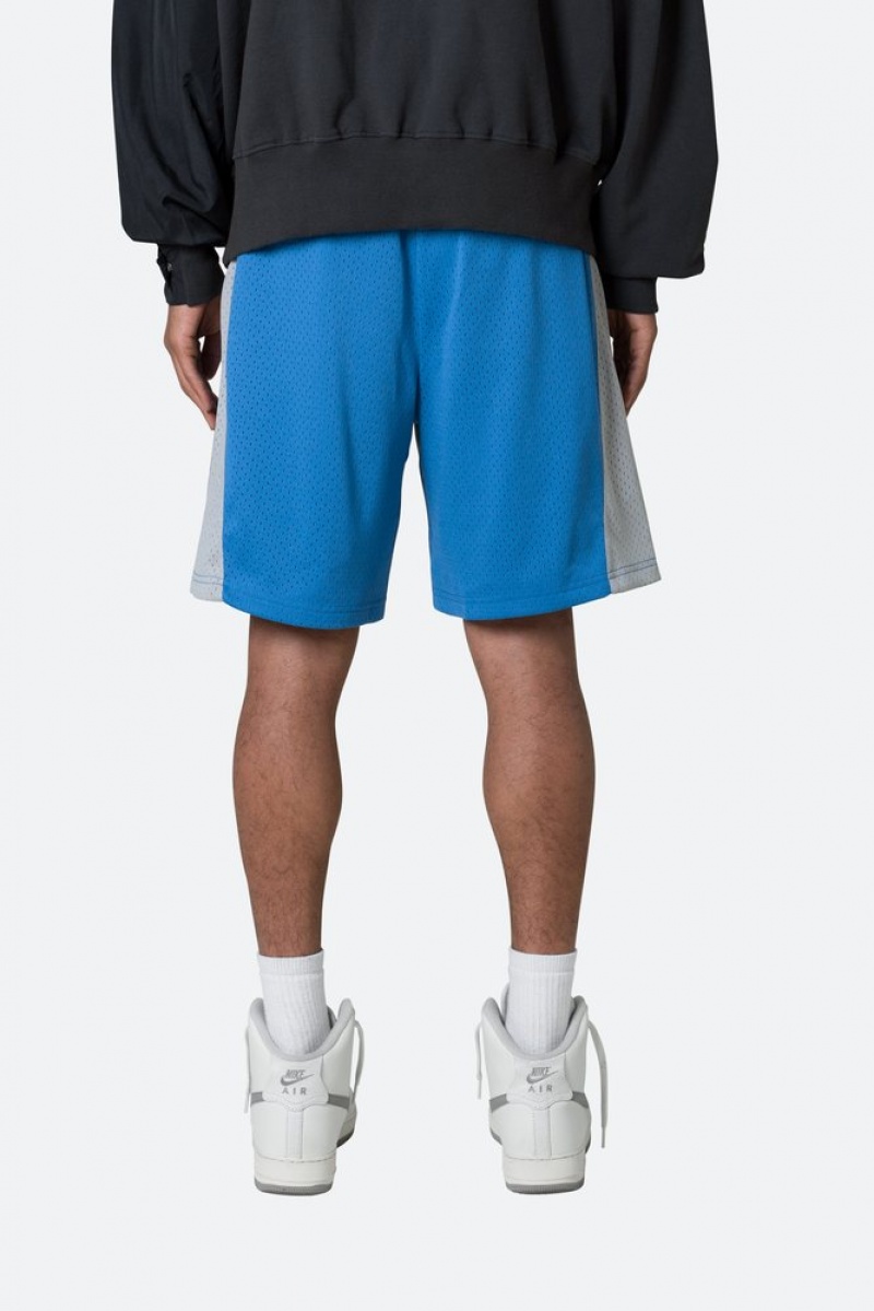 Mnml Mesh Paneled Shorts Shorts Blue/Grey | PB89-U7DV