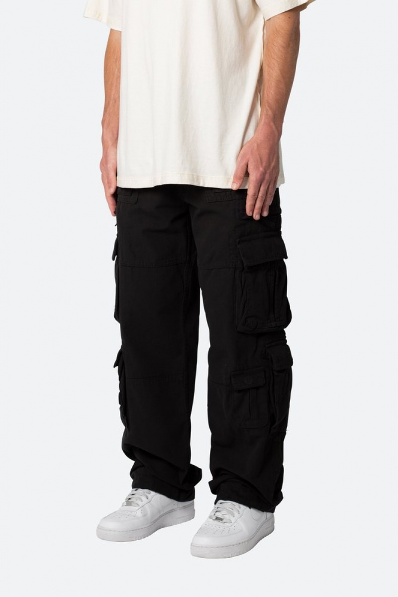 Mnml Military Cargo Pants Cargos Black | EN66-S9MW