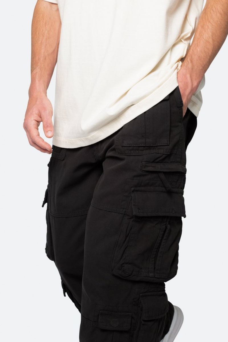 Mnml Military Cargo Pants Cargos Black | EN66-S9MW