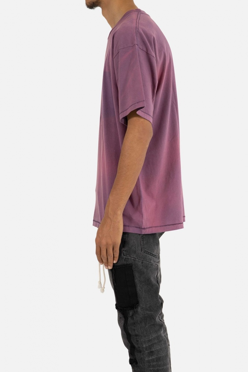 Mnml Missing Pocket Tee Tanks Purple | DX18-D3CQ