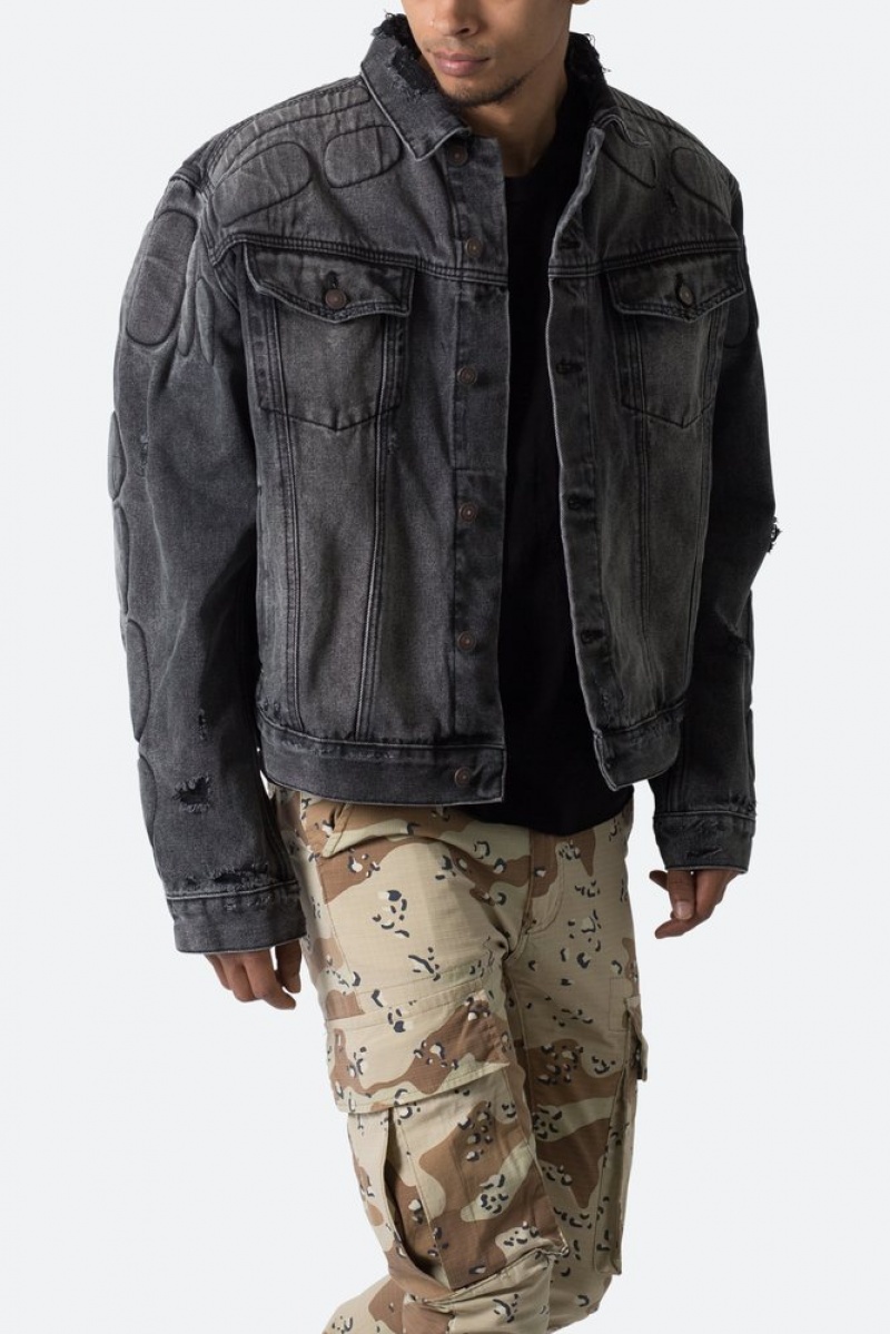 Mnml Moto Trucker Jacket Jackets Black | IZ92-H3LS