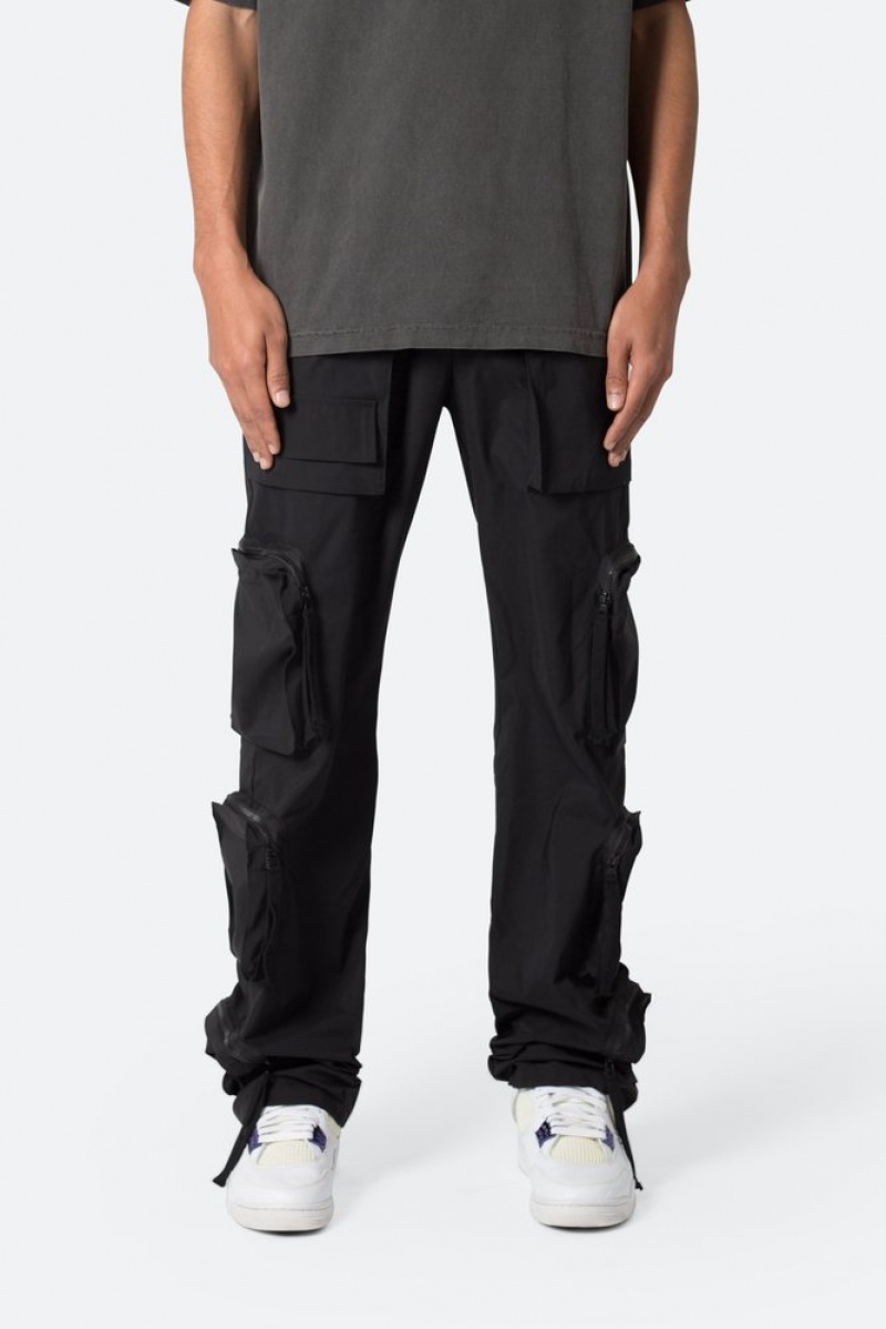 Mnml Multi Pocket Drawcord Pants Cargos Black | ZU21-E5DP