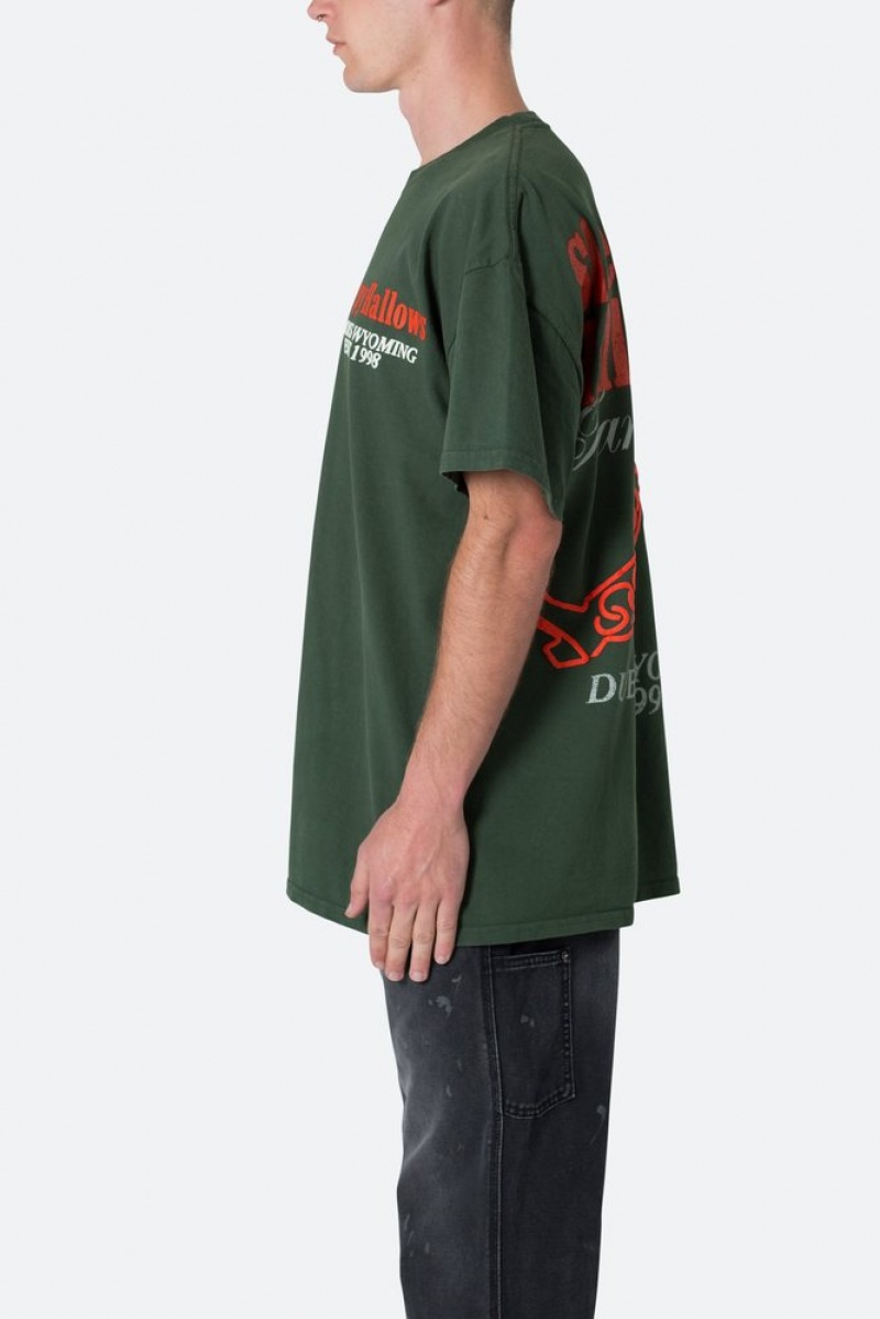 Mnml Neon Cowboy Tee Tees Green | KX37-R9NZ