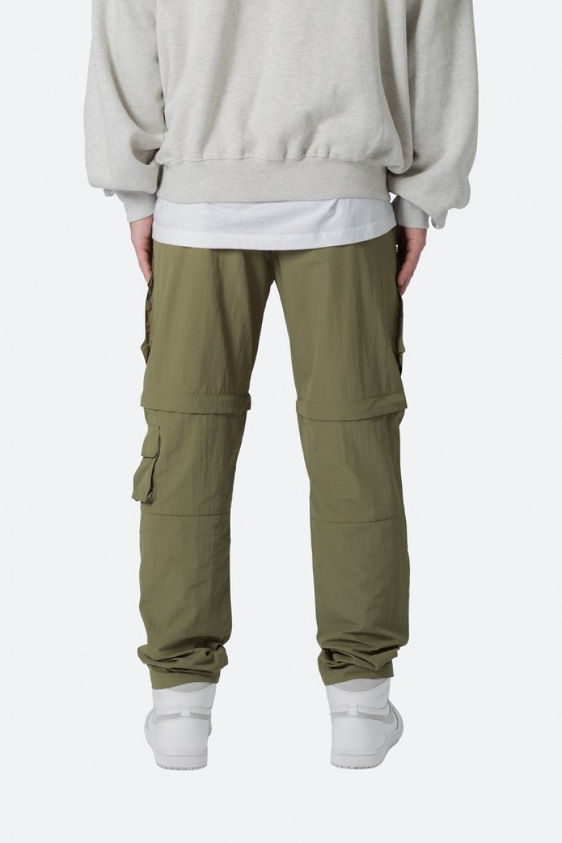 Mnml Nylon Cargo Traveler Pants Cargos Olive | QZ22-E6OX