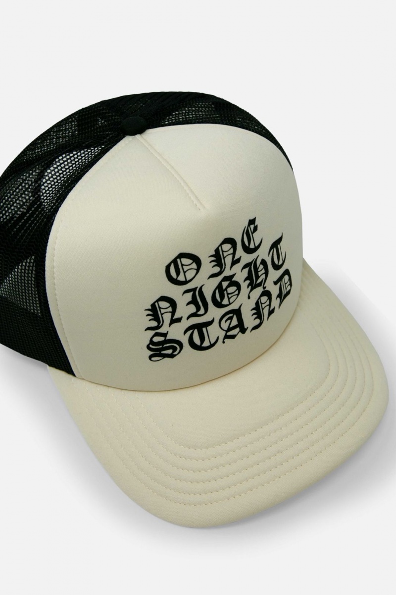 Mnml One Night Stand Trucker Cap Hats Cream | UO36-L9JL