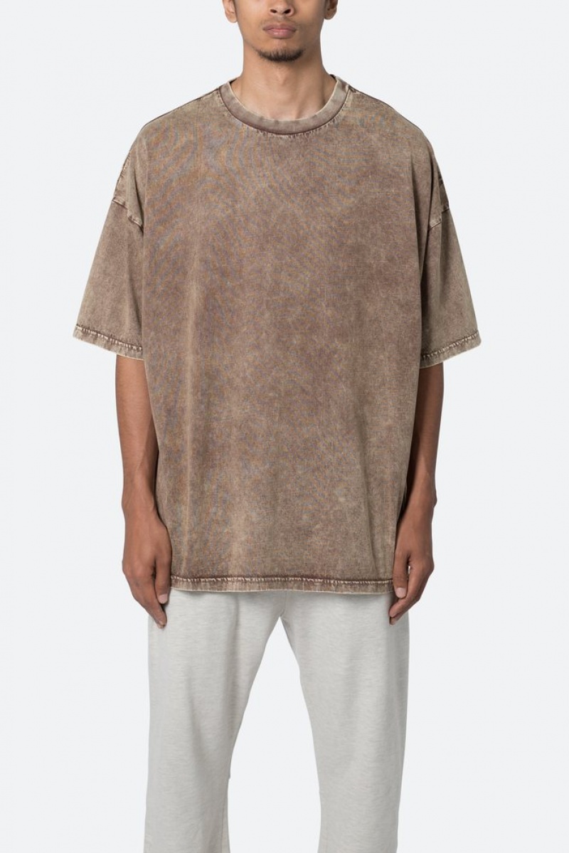 Mnml Oversized Acid Tee Tees BROWN | GQ66-M1ES