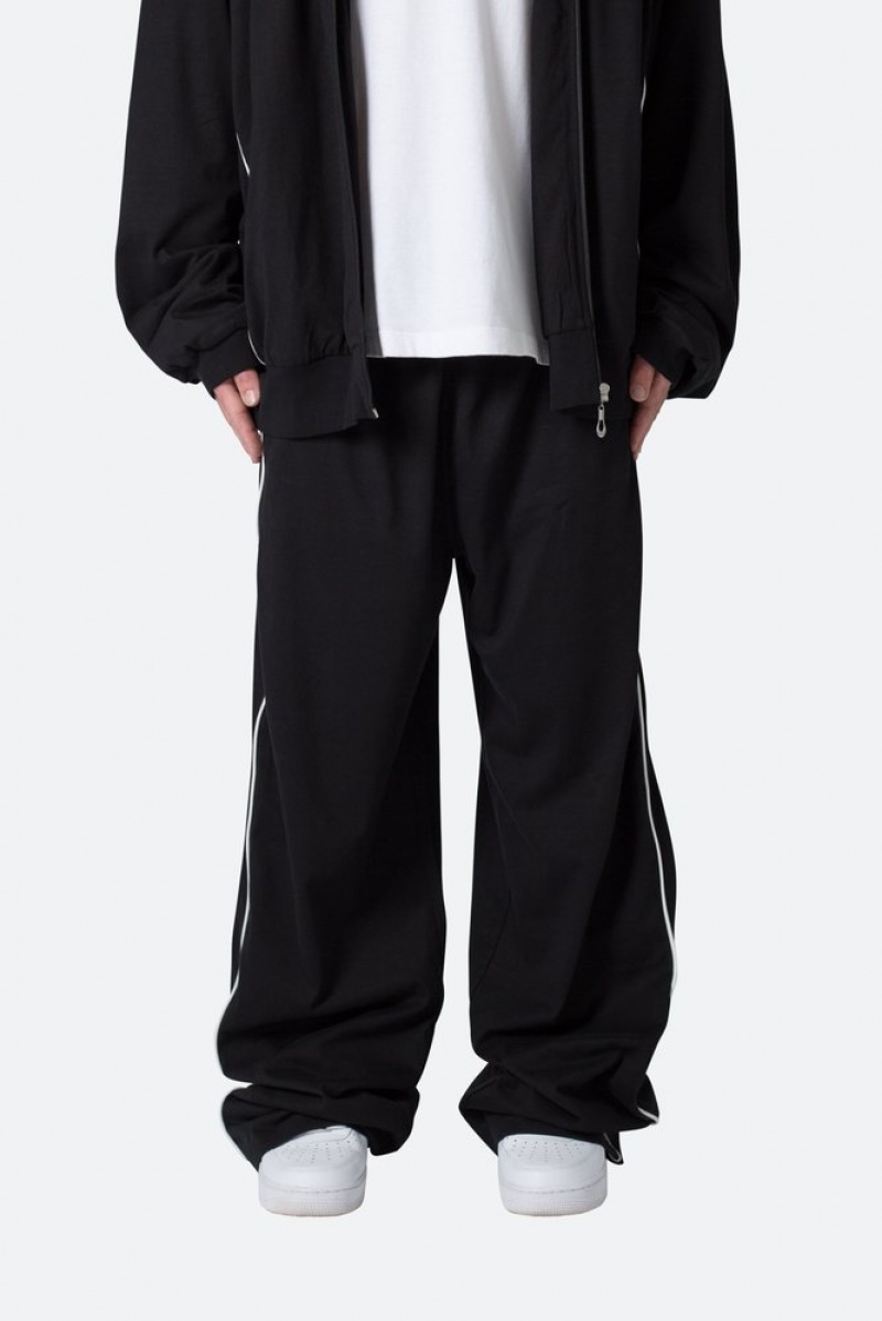 Mnml Oversized Jersey Track Pants Track Pants Black | RO76-X7MZ