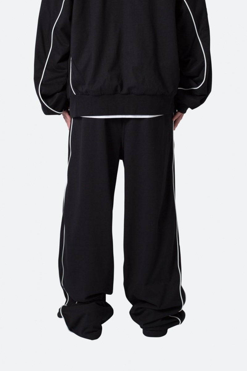 Mnml Oversized Jersey Track Pants Track Pants Black | RO76-X7MZ